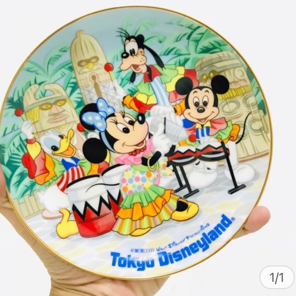 Showa Retro 1985 Mickey Mouse Minnie Donald Duck Goofy Tokyo Disneyland …